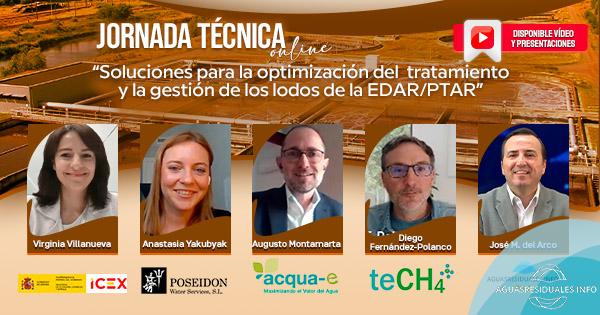 Jornada Técnica "Soluciones para la optimización del tratamiento y la gestión de los lodos de EDAR/PTAR"