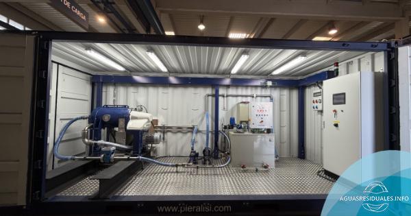 Planta de deshidratación de fangos en contenedor de PIERALISI; compacta, móvil y lista para operar